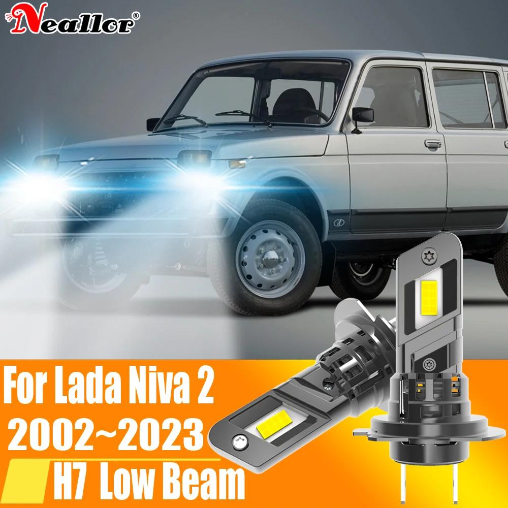 Lada Niva 2 2002  2023  2x  LED Ʈ Canbus,  , 6000K   ̿ , 12V 55W, H7